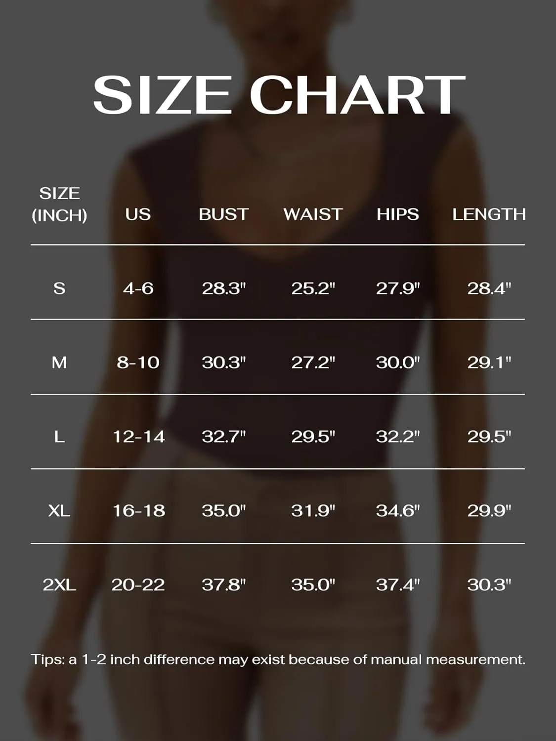 REORIA Butsmooth Women's Trendy Sexy Casual V Neck Double Lined Sleeveless Slimming Going Out Tank Top Bodysuits