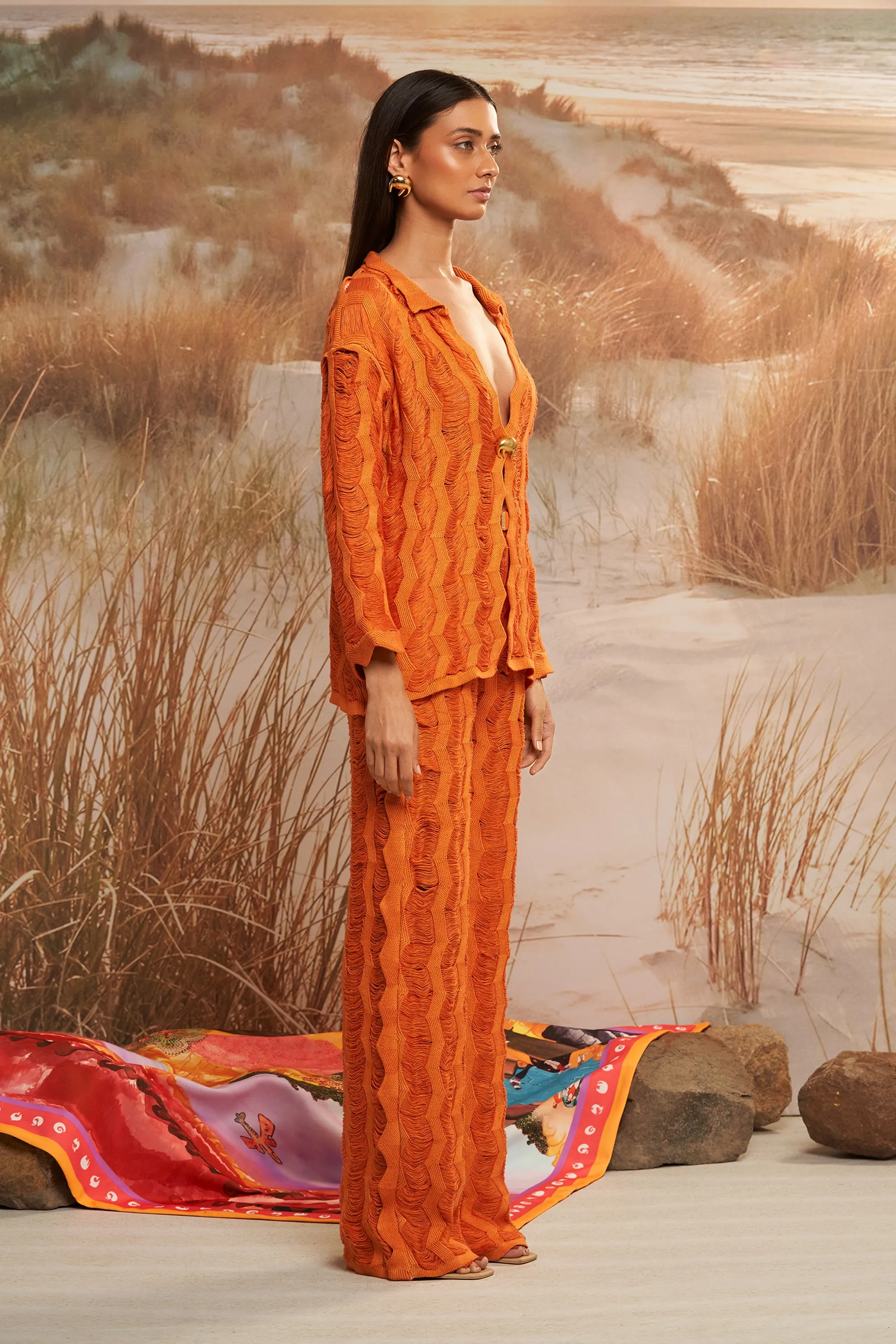 Rorange Ladder Knit Jacket