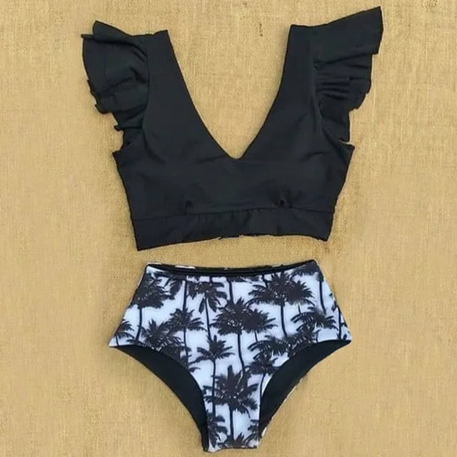 Ruffle High Waist Bikini 2019 Swimwear