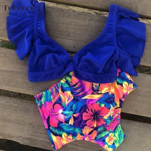 Ruffle High Waist Bikini 2019 Swimwear
