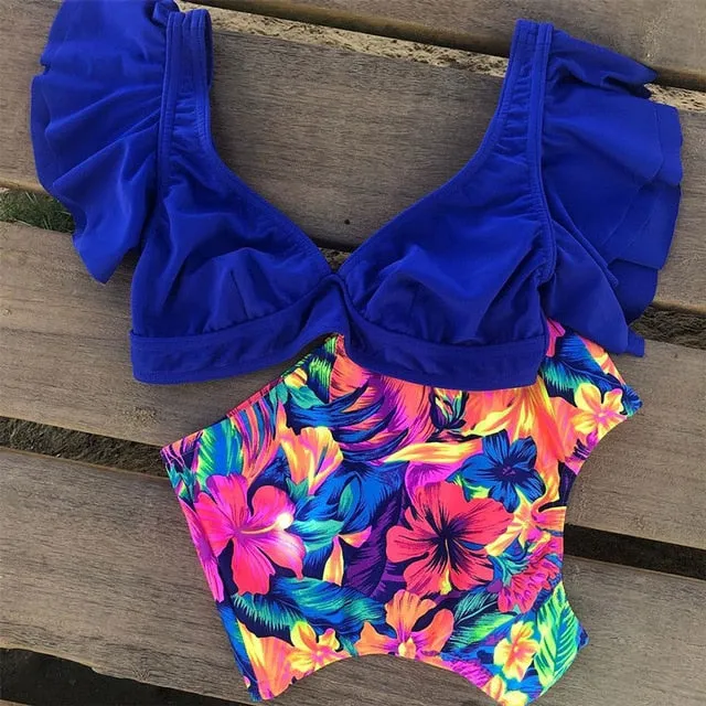 Ruffle High Waist Bikini 2019 Swimwear