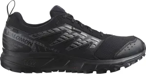 Salomon Men's WANDER GORE-TEX Running Shoes for Men, Black / Pewter / Frost Gray,10