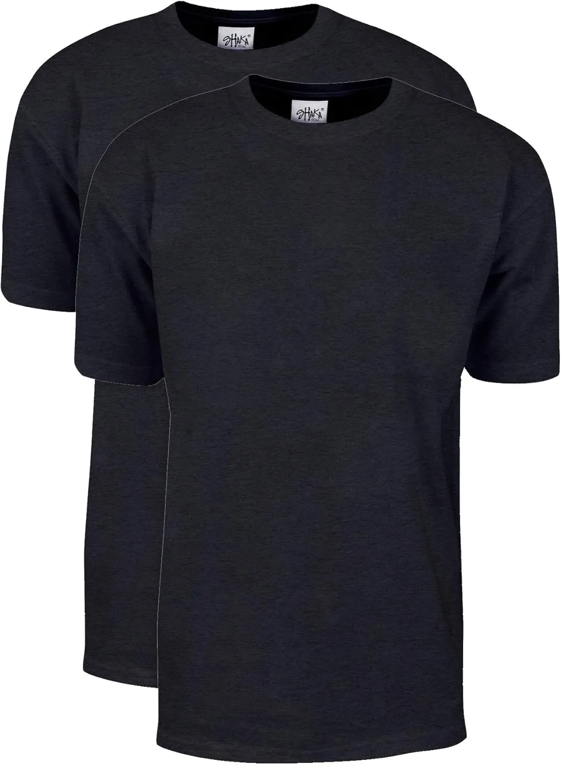 Shaka Wear Men's T Shirt  2 Pack 7 oz Max Heavyweight Cotton Short Sleeve Crewneck Tee Top Tshirts Regular Big Size S-7XL