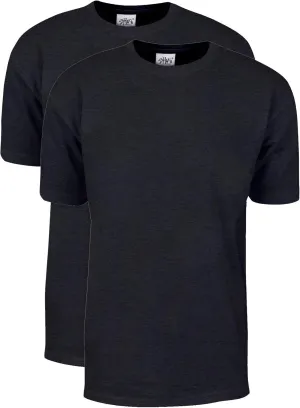 Shaka Wear Men's T Shirt  2 Pack 7 oz Max Heavyweight Cotton Short Sleeve Crewneck Tee Top Tshirts Regular Big Size S-7XL