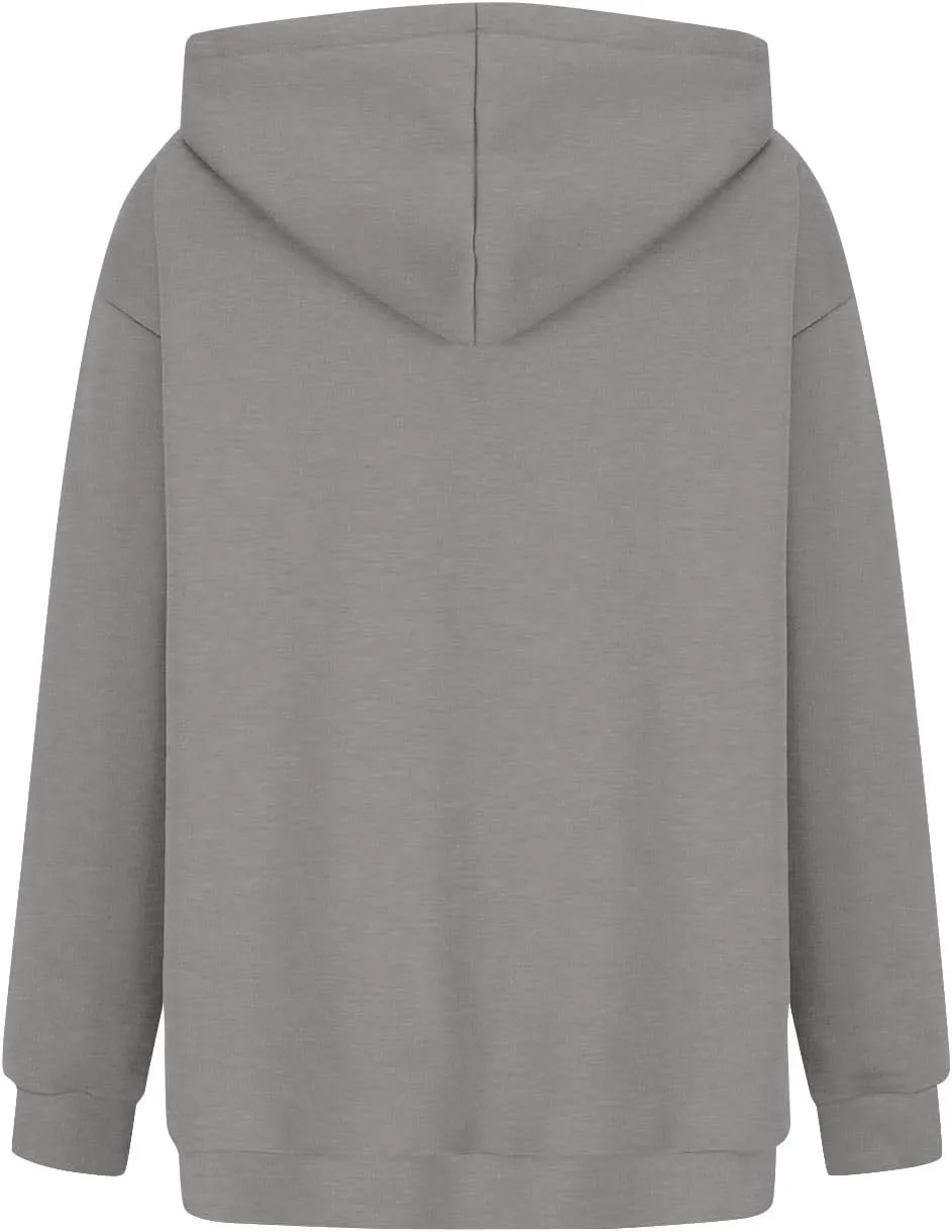 SHAOBGE Womens Fall Oversized Sweatshirts Fleece Hoodies Long Sleeve Shirts Pullover Winter Clothes with Pocket
