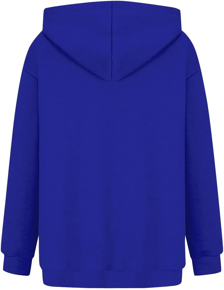 SHAOBGE Womens Fall Oversized Sweatshirts Fleece Hoodies Long Sleeve Shirts Pullover Winter Clothes with Pocket