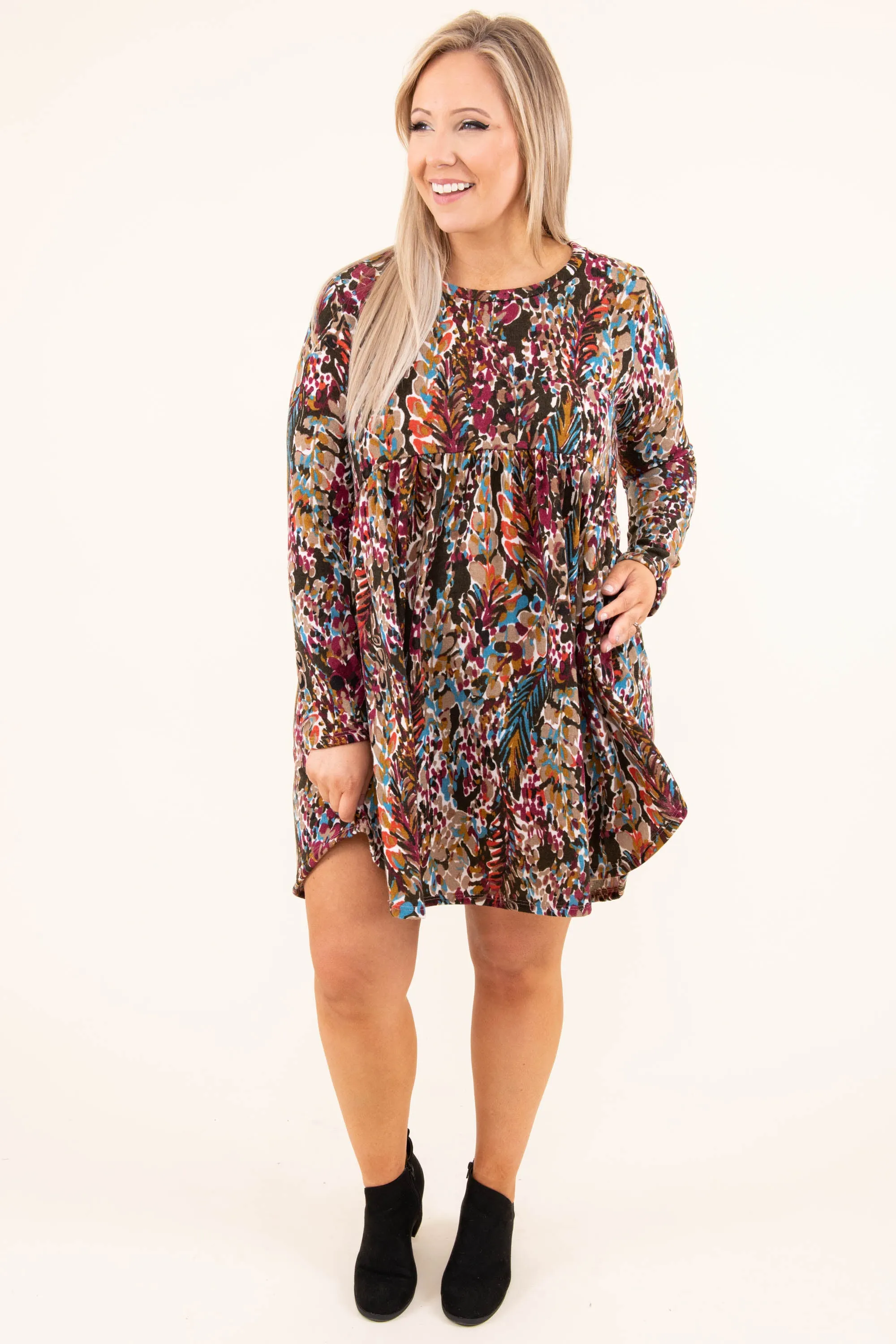 Start Fresh Dress, Olive