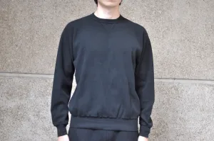 Stevenson Overall Co. Heavyweight Waffle Thermal Sweatshirt (Black)