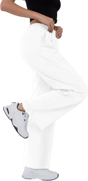Susclude Baggy Sweatpants for Women Y2k Wide Leg Pants Summer High Waisted Drawstring Pleated Lightweight Pants with Pockets