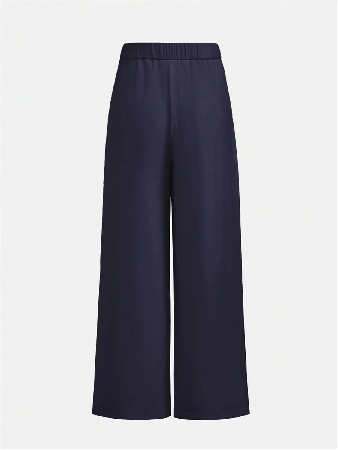 SweatyRocks Girl's Elastic High Waist Wide Leg Pants Loose Long Trousers