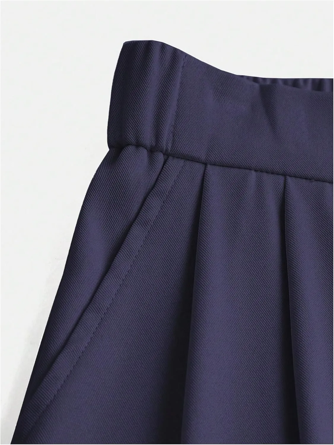 SweatyRocks Girl's Elastic High Waist Wide Leg Pants Loose Long Trousers
