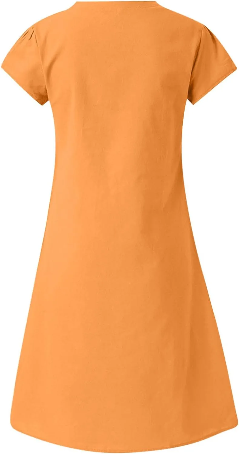 TARIENDY Casual Dresses for Women,Women's Loose Comfy Summer Dress Short Sleeve Sundress Fashion Beach Vacation Outfits