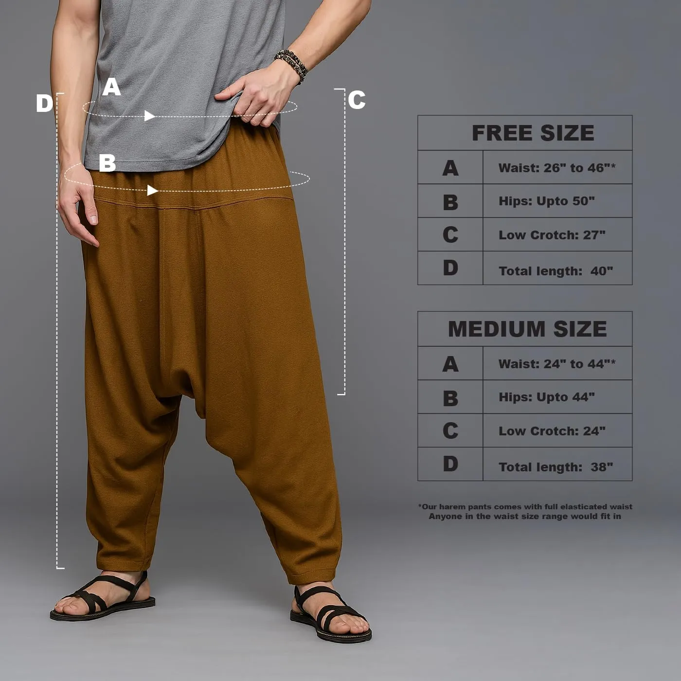 The Veshti Company Women's Printed Harem Pants - Boho Yoga Baggy Pants with Elastic Waist & Drawstring, Hippie Lounge Pants