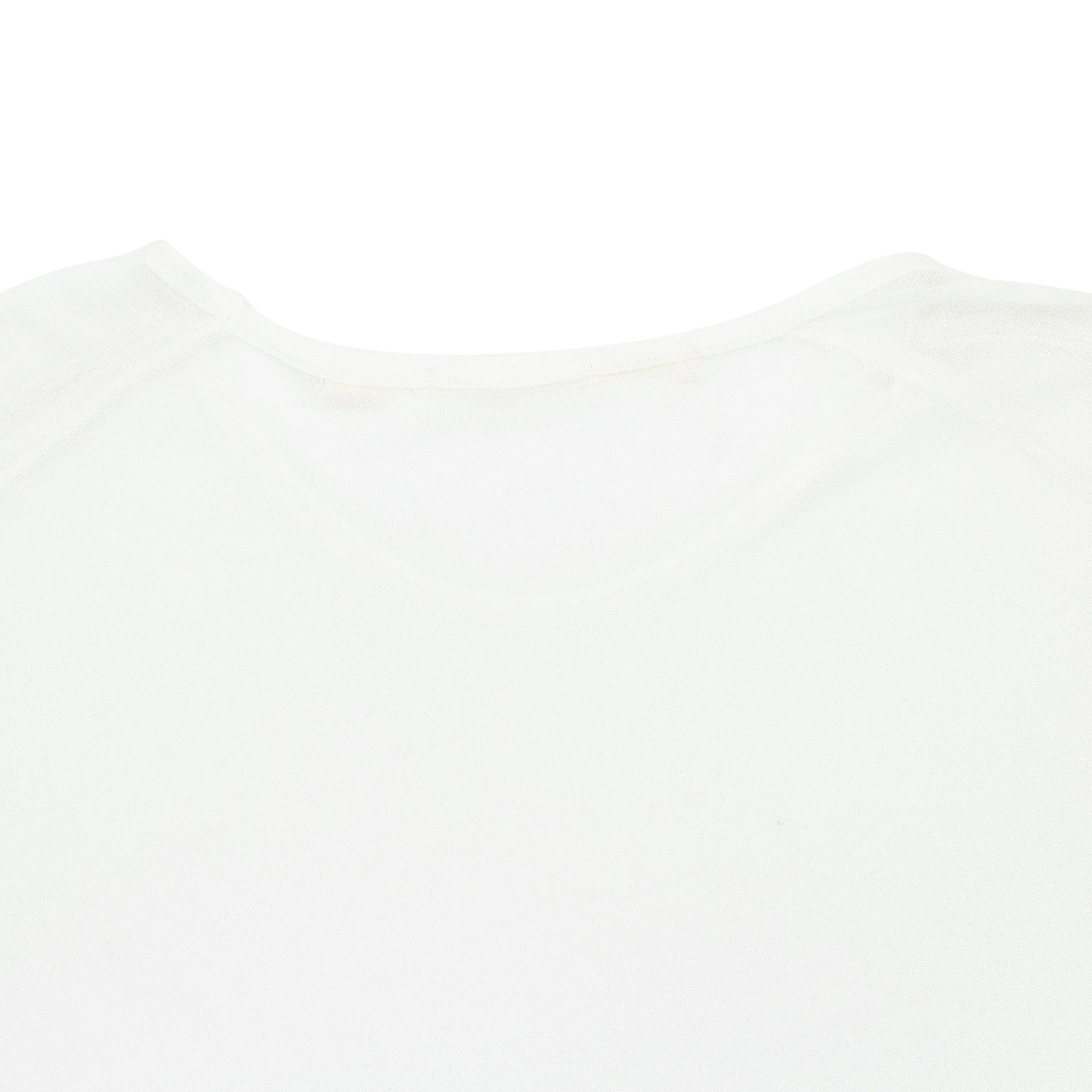 WHITE SHEER LONGLINE T-SHIRT