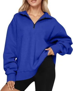 Women Oversized Sweatshirts Hoodies Trendy Zip Pullover Long Sleeve Fall Outfits Clothes 2024