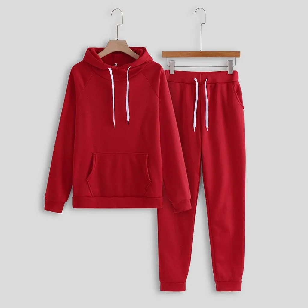Women's 2 Piece Outfits Long Sleeve Crewneck Comfy Loungewear Jogger Sweatsuit Sets Sweatsuits