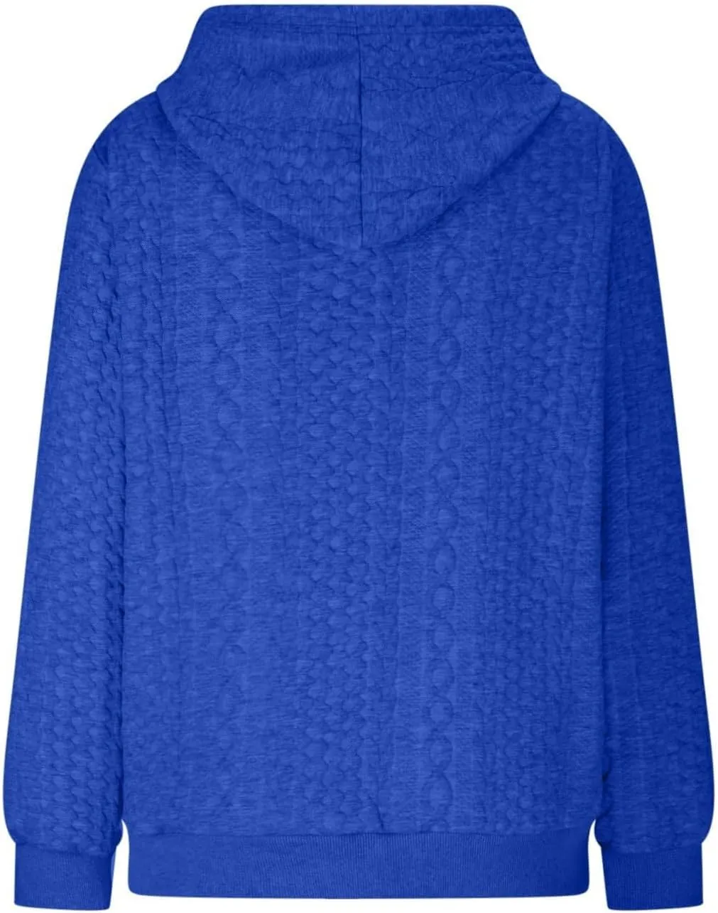 Womens Fashion Fall Sweatshirt Oversized Hoodie Casual Long Sleeve Pullover Knit Hooded Sweatshirts with Pocket S-3XL
