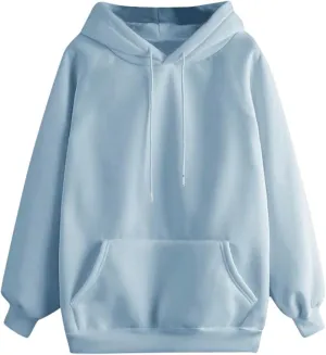 Womens Hoodies Oversized Sweatshirts Pullover Fashion Autumn And Winter Color Gradient Printing Casual Pockets Long