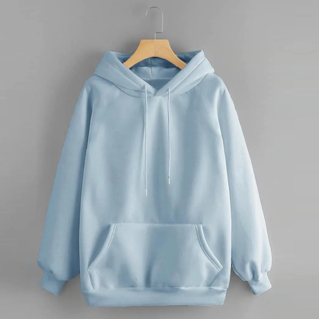 Womens Hoodies Oversized Sweatshirts Pullover Fashion Autumn And Winter Color Gradient Printing Casual Pockets Long