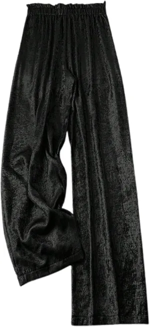 Women's Linen Baggy Pants Summer Casual Vacation High Waist Straight Leg Trousers Trendy Beach Pant