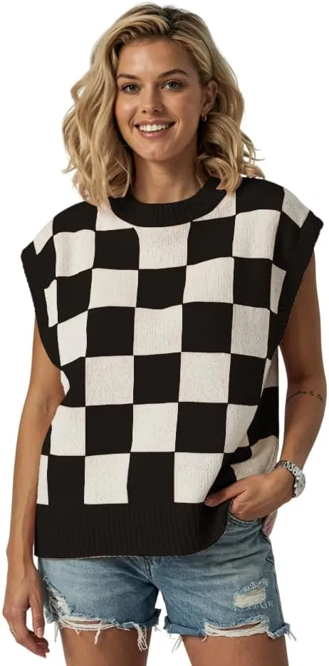 Women's Spring Loose Short Sleeve Pullover Sweater Fashionable Office Vacation Wear Fall Summer
