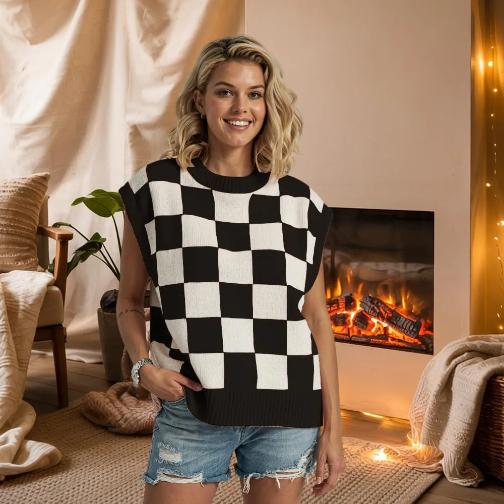 Women's Spring Loose Short Sleeve Pullover Sweater Fashionable Office Vacation Wear Fall Summer