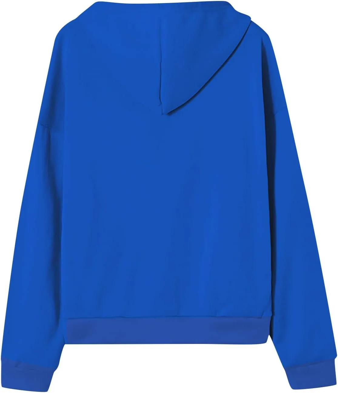Womens Zip Up Hoodies Solid Color Long Sleeve Sweatshirts Casual Loose Lightweight Jacket with Pockets