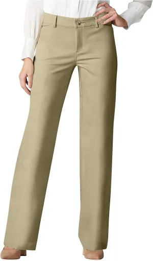 Work Pants for Women 2025 High Waist Stretch Comfy Straight Leg Dress Long Pants Trendy Casual Business Suit Trouser