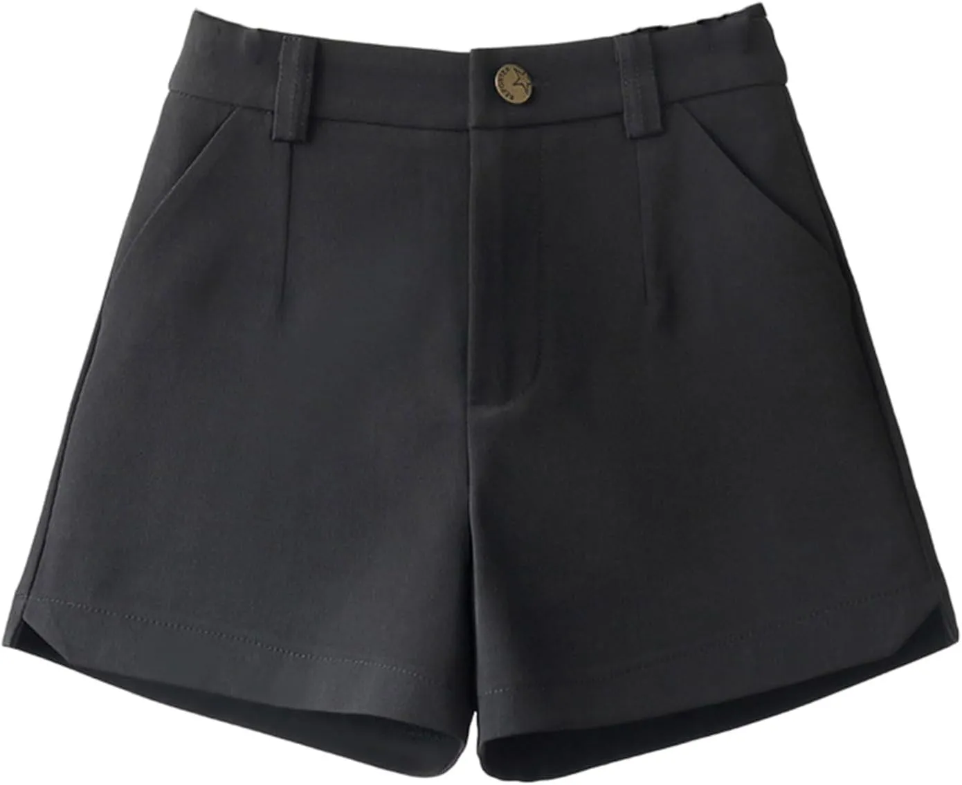 ZDRZK Trouser Shorts for Women High Waist Slim Wide Leg A-Line Business Shorts Elagant Outerwear Suit Casual Shorts Pants