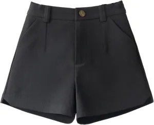 ZDRZK Trouser Shorts for Women High Waist Slim Wide Leg A-Line Business Shorts Elagant Outerwear Suit Casual Shorts Pants