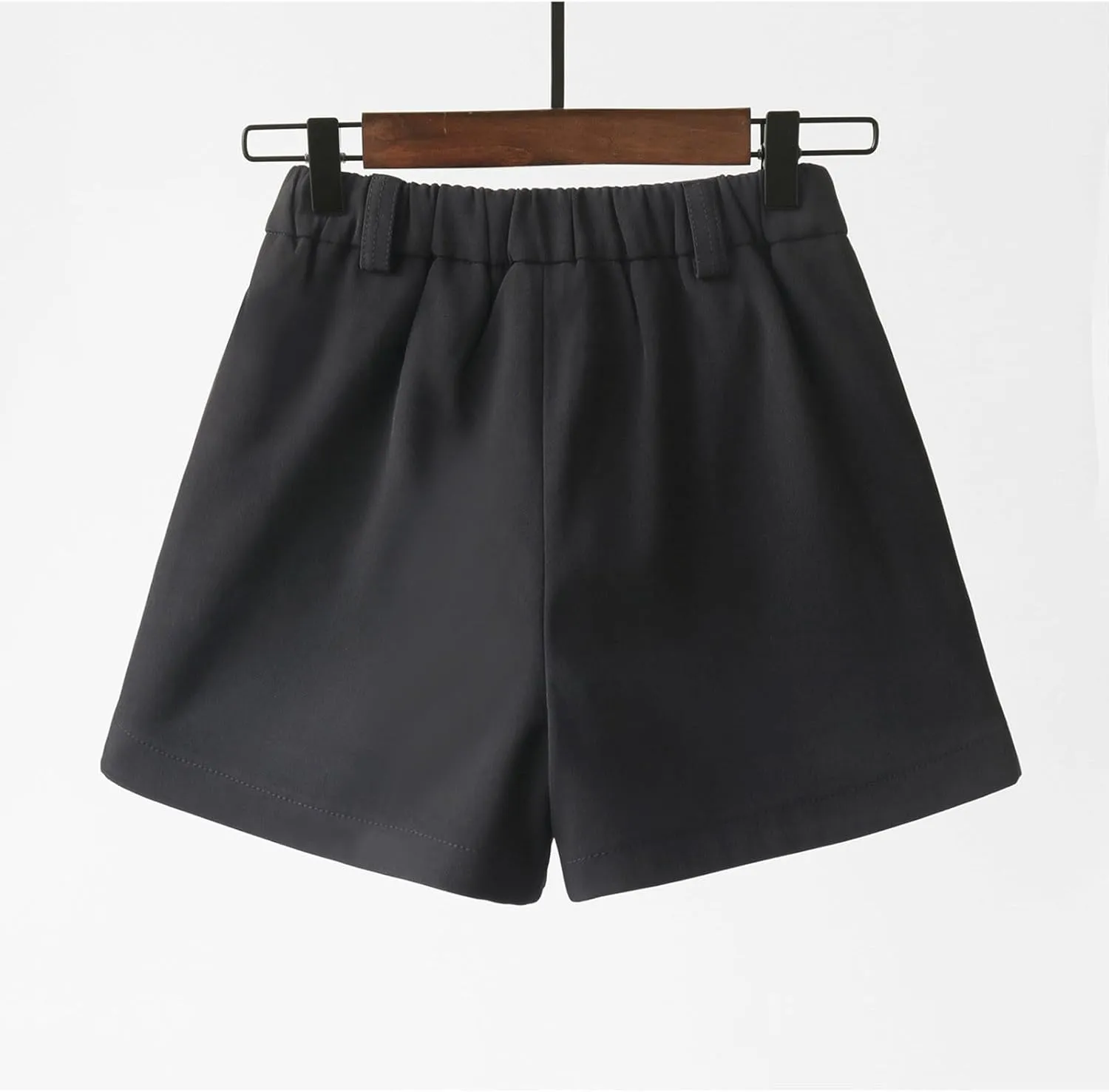 ZDRZK Trouser Shorts for Women High Waist Slim Wide Leg A-Line Business Shorts Elagant Outerwear Suit Casual Shorts Pants